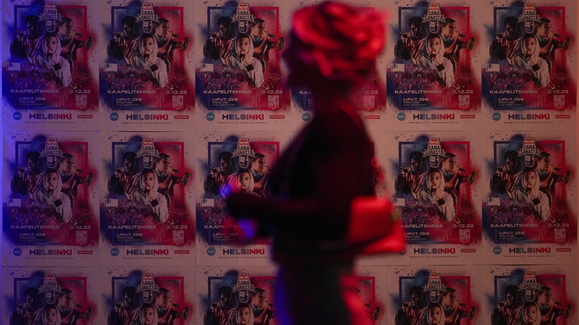 Red Bull Sana Sanasta — poster wall silhouette